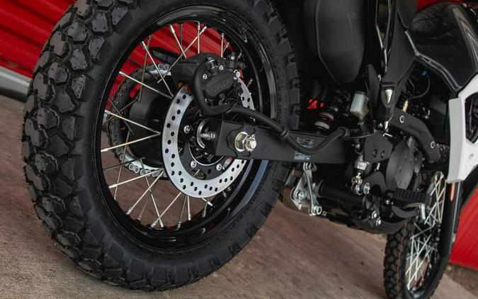 2025 Kawasaki KLR®650 Pearl Crystal White/Metallic Carbon Gray