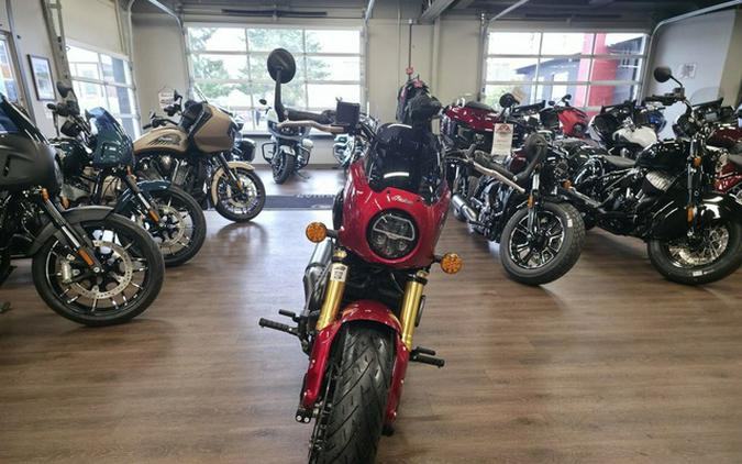 2025 Indian 101 Scout Sunset Red Metallic with Graphics