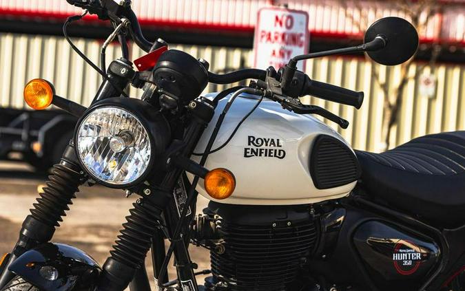2023 Royal Enfield Hunter 350 Dapper White
