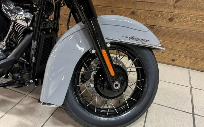 2026 Harley-Davidson® Heritage Classic Dark Billiard Gray Black Laced Wheels FLHC