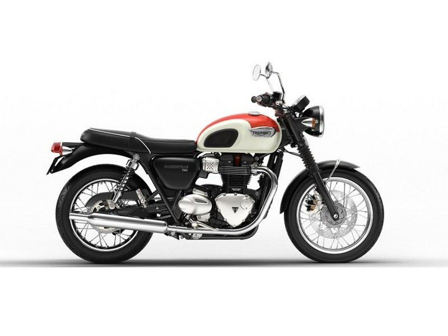 2018 Triumph Bonneville T100 New England White/ Intense Orange