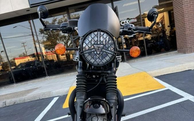 2023 Triumph Bonneville T120 Black Sapphire Black / Matte Sapph