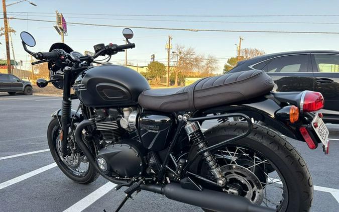 2023 Triumph Bonneville T120 Black Sapphire Black / Matte Sapph