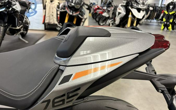 2025 Triumph Street Triple 765 RS Silver Ice