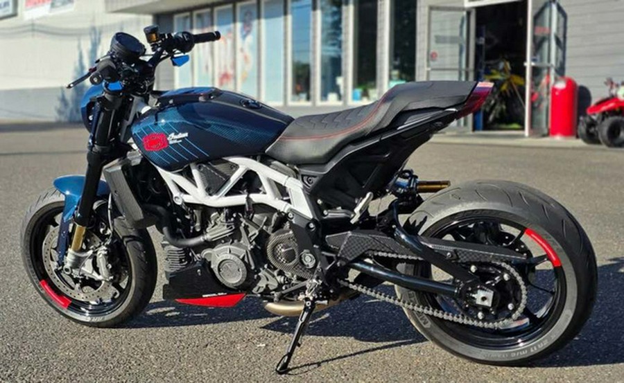 2024 Indian FTR X 100% R Carbon Blue Candy Carbon