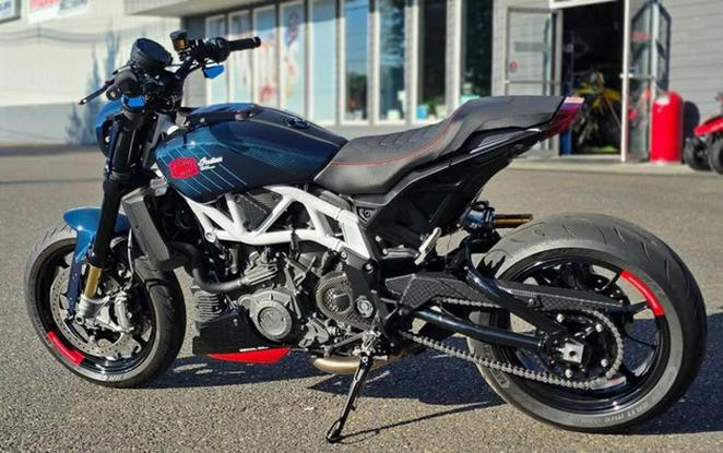 2024 Indian FTR X 100% R Carbon Blue Candy Carbon
