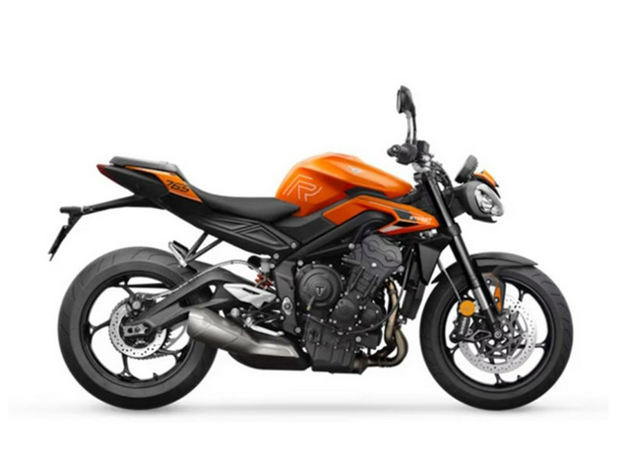 2025 Triumph Street Triple 765 R Matte Baja Orange REET TRIPLE R