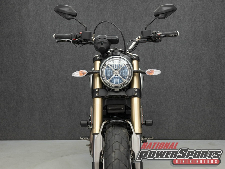 2019 DUCATI SCRAMBLER 1100 SPORT W/ABS