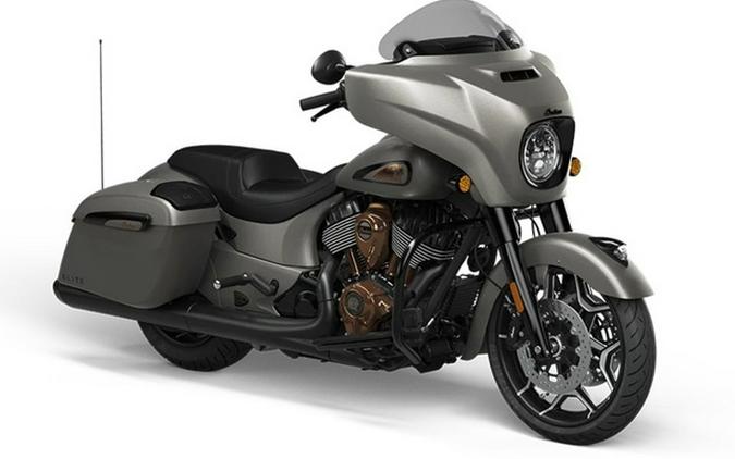 2022 Indian Chieftain Elite Heavy Metal Smoke with Polished B