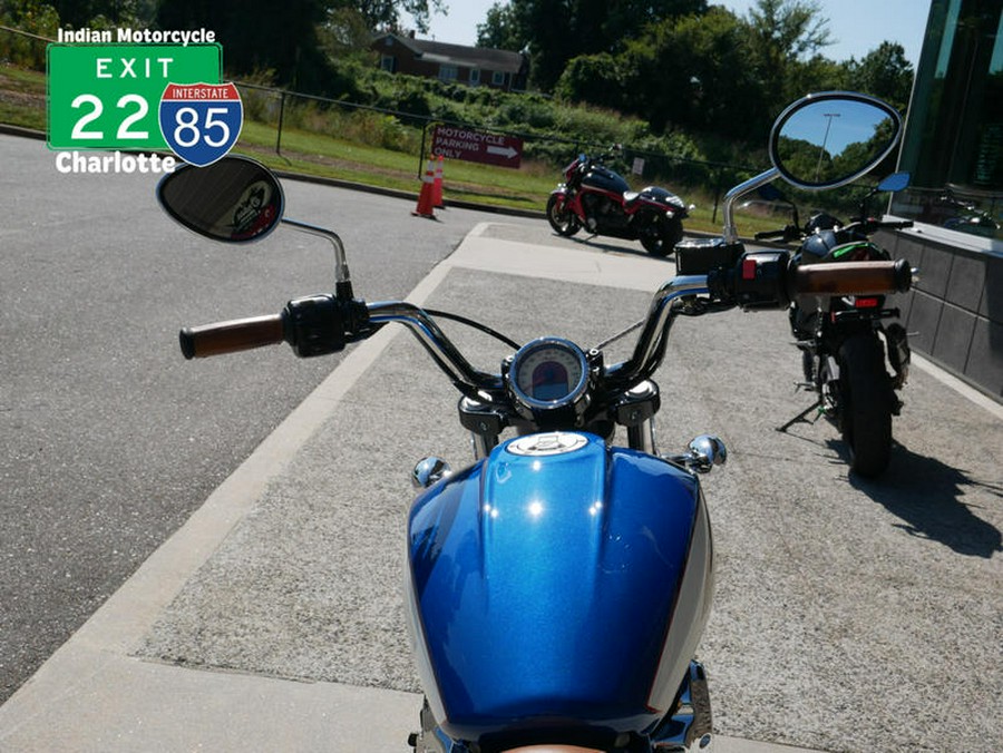 2018 Indian Motorcycle® Scout® ABS Brilliant Blue over White with Red Pinstripe