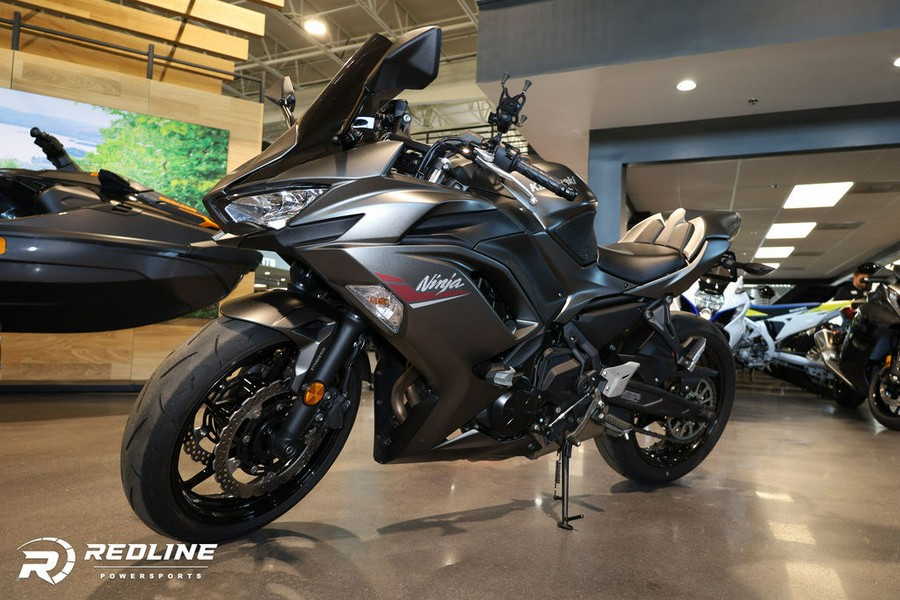 2022 Kawasaki Ninja® 650 ABS Metallic Matte Graphenesteel Gray