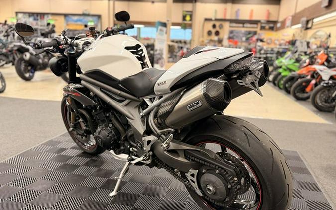 2019 Triumph Speed Triple RS Crystal White Metallic