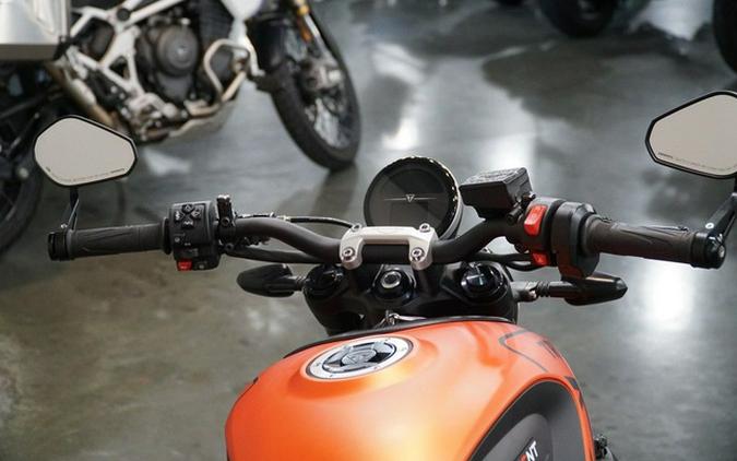 2023 Triumph Trident 660 Matte Baja Orange Matte Storm Grey