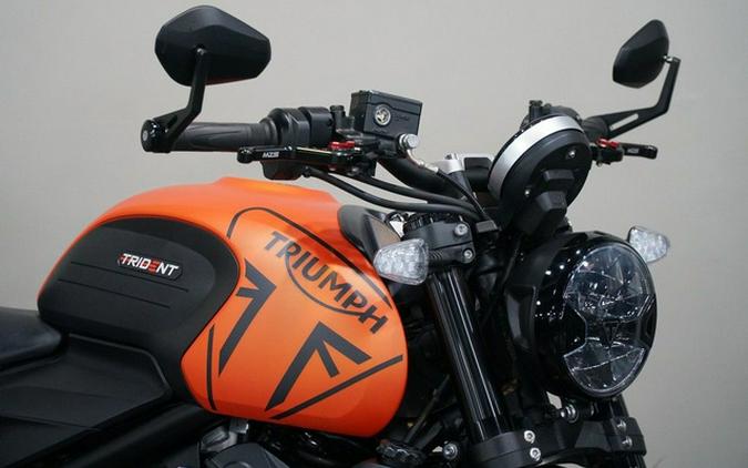 2023 Triumph Trident 660 Matte Baja Orange Matte Storm Grey