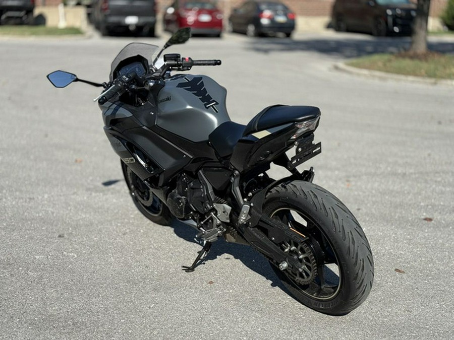 2024 Kawasaki Ninja 650 Metallic Matte Graphenesteel GrayEbony