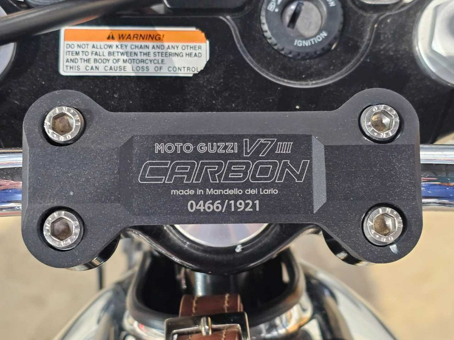 2018 MOTO GUZZI V7 III CARBON SHINE
