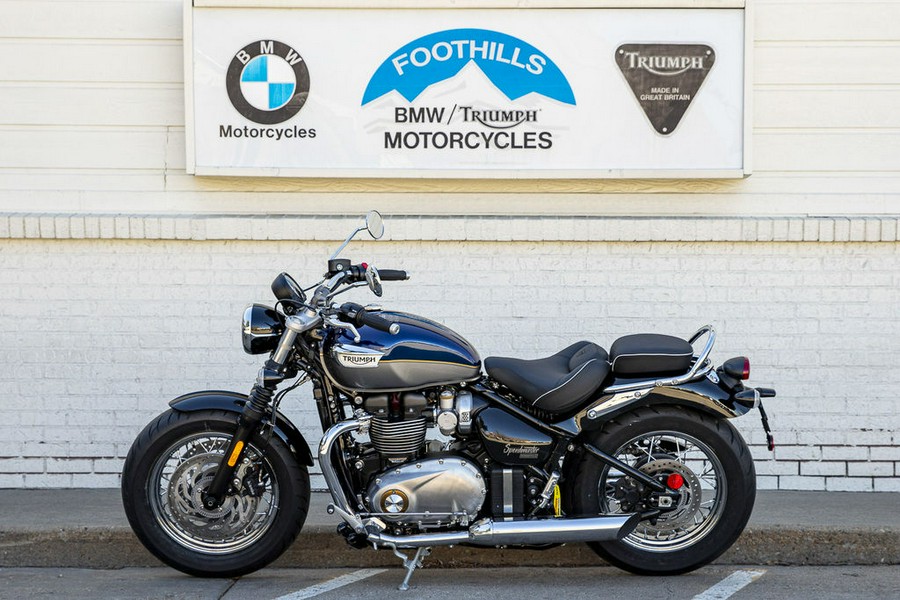 2024 Triumph Bonneville Speedmaster Pacific Blue/Silver Ice