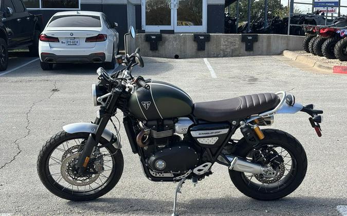 2023 Triumph Scrambler 1200 XC Matte Khaki Green Matte Jet Black XC (Euro 5A)
