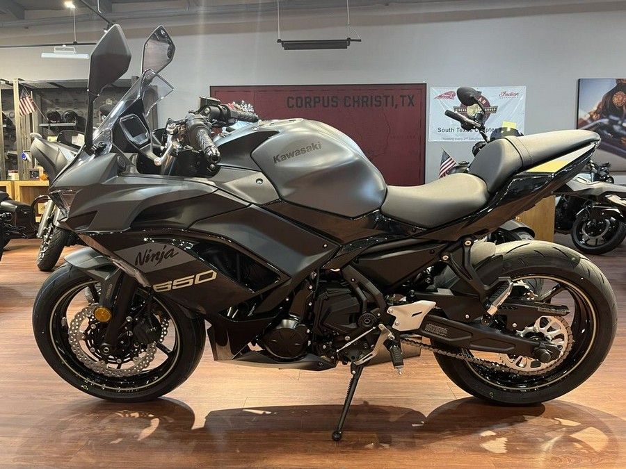 2024 Kawasaki Ninja® 650 Metallic Matte Dark Gray/Metallic Spark Black