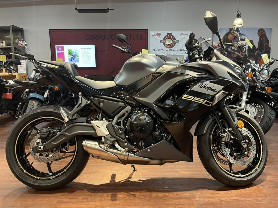 2024 Kawasaki Ninja® 650 Metallic Matte Dark Gray/Metallic Spark Black