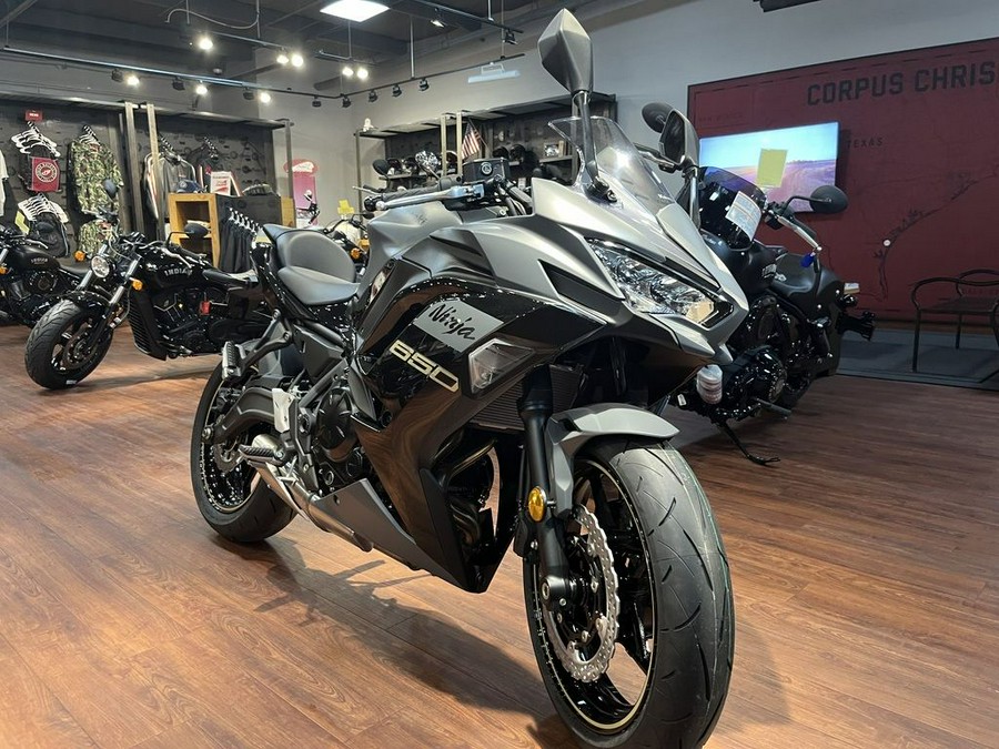 2024 Kawasaki Ninja® 650 Metallic Matte Dark Gray/Metallic Spark Black