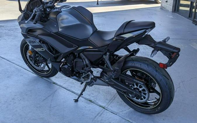 2024 Kawasaki Ninja® 650 ABS Metallic Matte Dark Gray/Metallic Spark Black