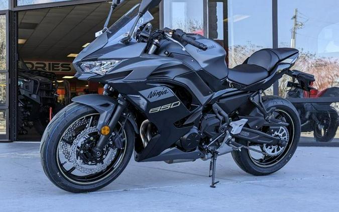 2024 Kawasaki Ninja® 650 ABS Metallic Matte Dark Gray/Metallic Spark Black