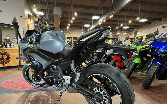 2024 Kawasaki Ninja® 650 ABS Metallic Matte Dark Gray/Metallic Spark Black