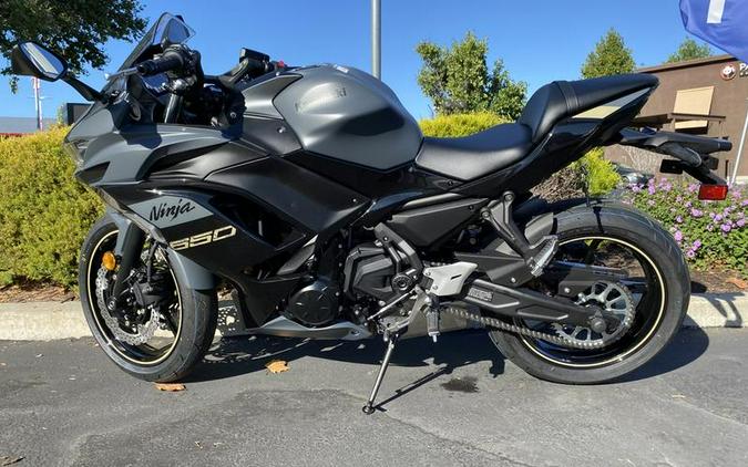 2024 Kawasaki Ninja® 650 Metallic Matte Dark Gray/Metallic Spark Black