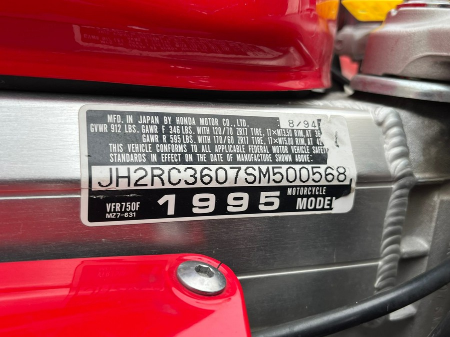 1995 Honda VFR750F Interceptor