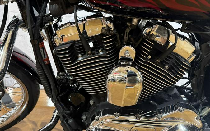 2008 Harley-Davidson® 1200 Custom XL1200C 428880 Candy Red Sunglo / Flames