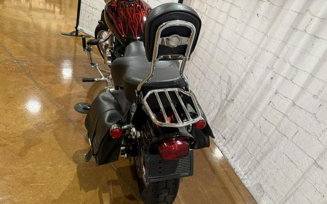 2008 Harley-Davidson® 1200 Custom XL1200C 428880 Candy Red Sunglo / Flames