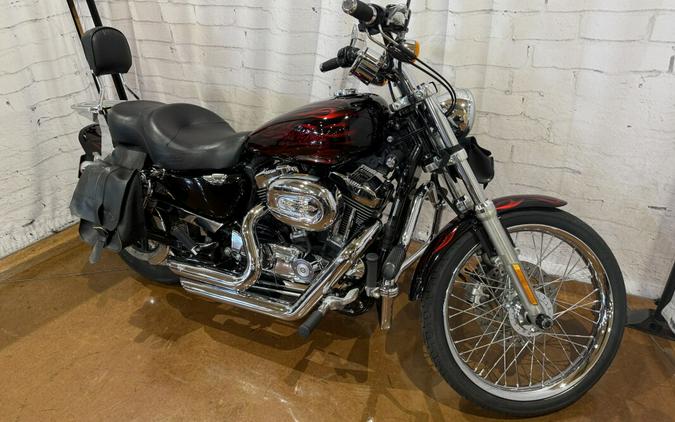 2008 Harley-Davidson® 1200 Custom XL1200C 428880 Candy Red Sunglo / Flames
