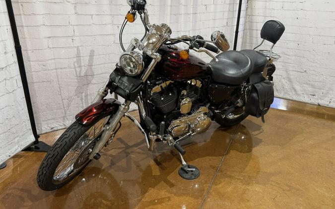 2008 Harley-Davidson® 1200 Custom XL1200C 428880 Candy Red Sunglo / Flames