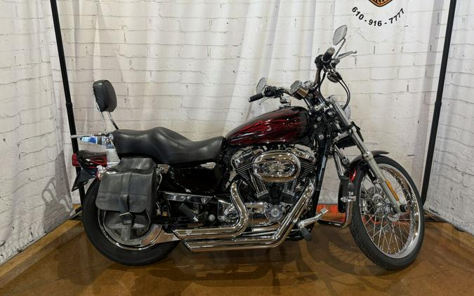 2008 Harley-Davidson® 1200 Custom XL1200C 428880 Candy Red Sunglo / Flames