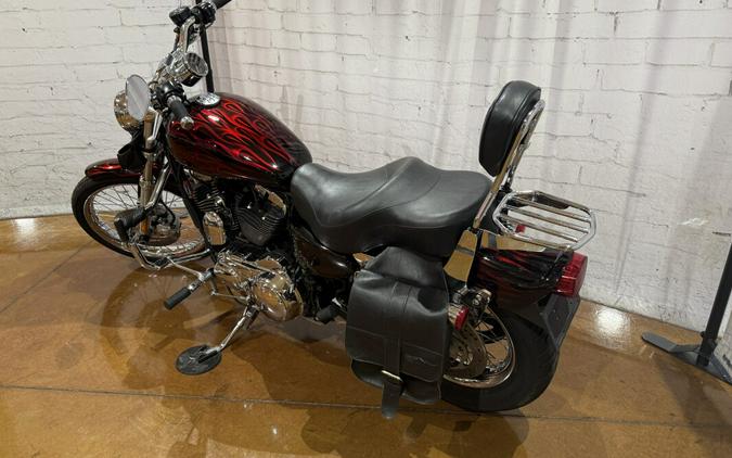 2008 Harley-Davidson® 1200 Custom XL1200C 428880 Candy Red Sunglo / Flames