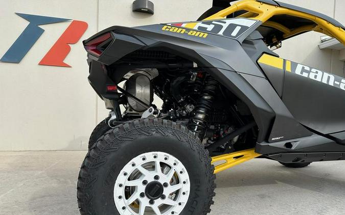 2024 Can-Am® Maverick R X RS with Smart-Shox Carbon Black & Neo Yellow