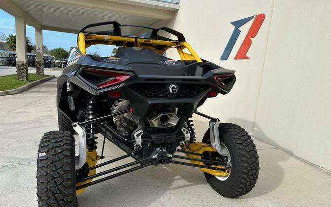 2024 Can-Am® Maverick R X RS with Smart-Shox Carbon Black & Neo Yellow