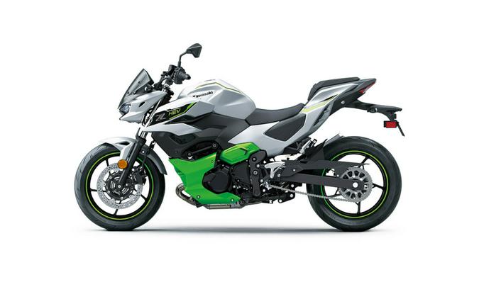 2024 Kawasaki Z7 HYBRID ABS METALLIC BRIGHT SILVER/METALLIC MATTE LIME GREEN/EBONY - 111542
