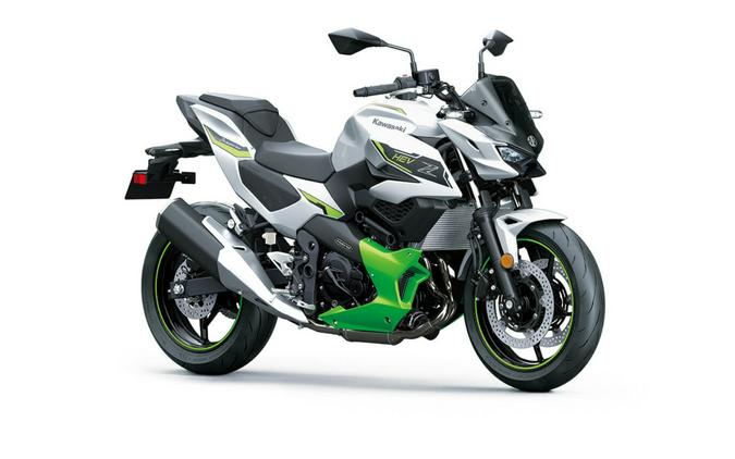 2024 Kawasaki Z7 HYBRID ABS METALLIC BRIGHT SILVER/METALLIC MATTE LIME GREEN/EBONY - 111542