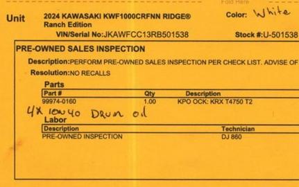 2024 Kawasaki Ridge® Ranch Edition