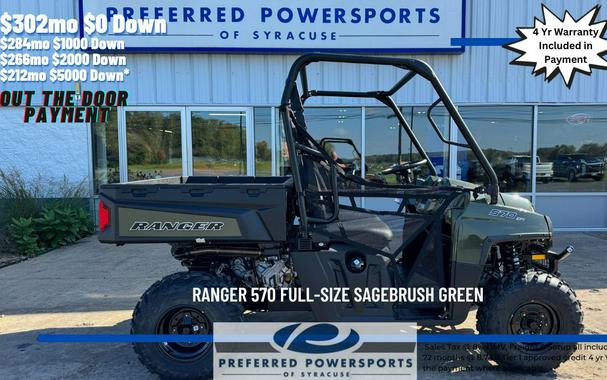 2023 Polaris Industries Ranger 570 Full-Size Sagebrush Green