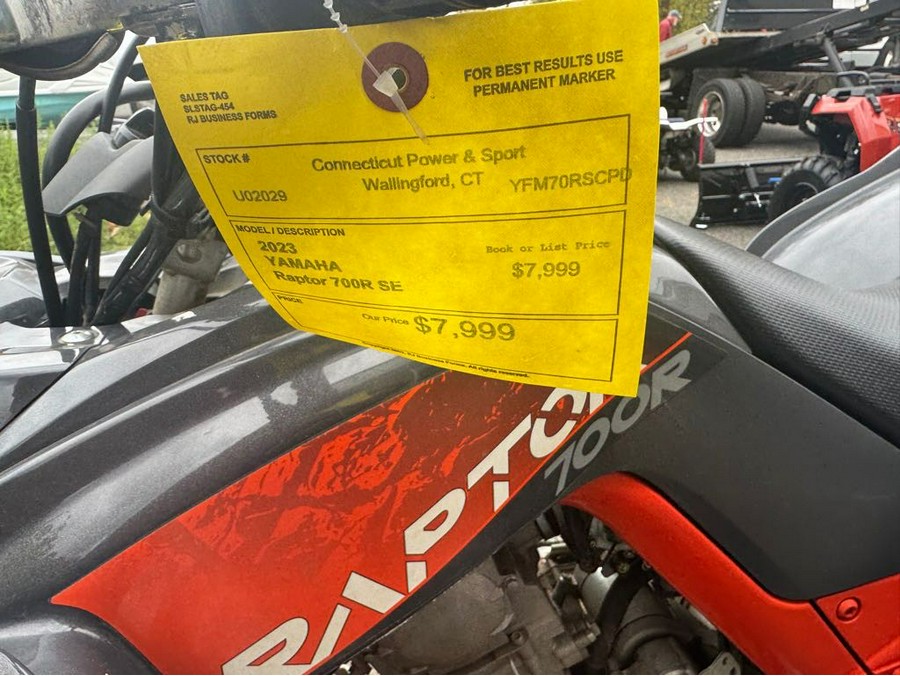 2023 Yamaha Raptor 700R SE