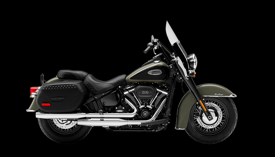 2021 Harley-Davidson® Heritage Classic 114 Deadwood Green / Vivid Black