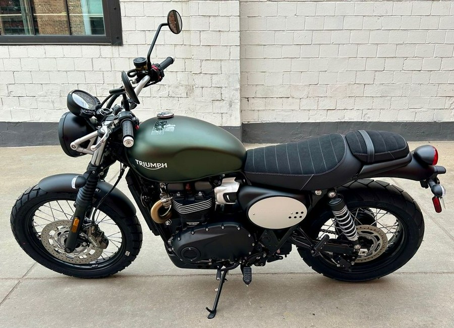 2024 Triumph Scrambler 900 Matte Khaki Green