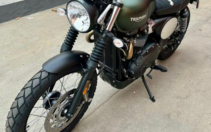 2024 Triumph Scrambler 900 Matte Khaki Green