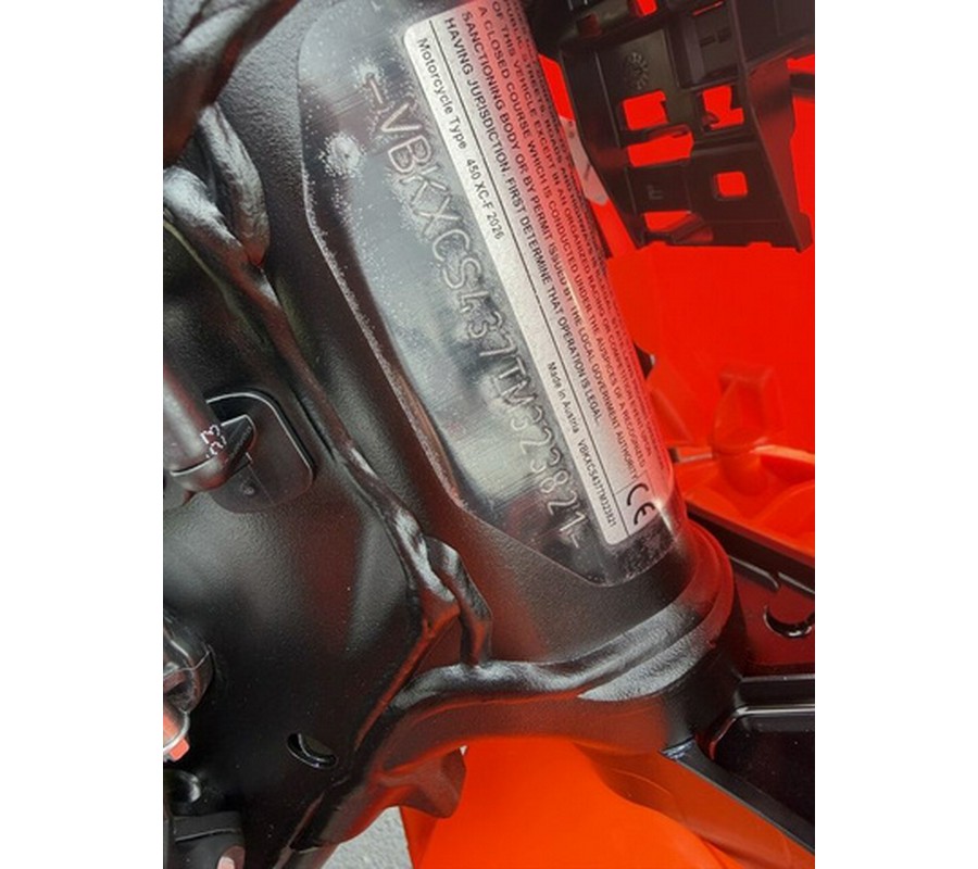2026 KTM XC 450 F