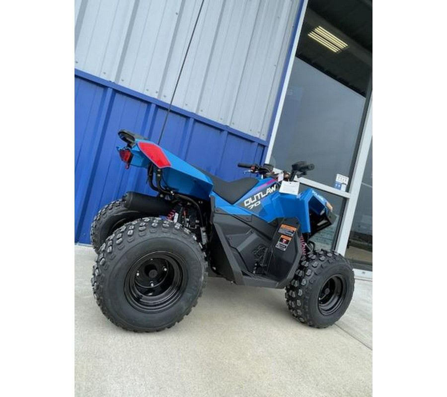 2024 Polaris® ATV-24,OUTLAW 70,BLUE/PINK - Velocity Blue / Fierce Fuscia