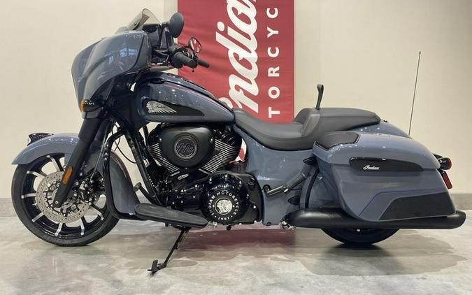 2024 Indian Motorcycle® Chieftain® Dark Horse® w/Powerband Audio Pkg Icon Stealth Gray Azure