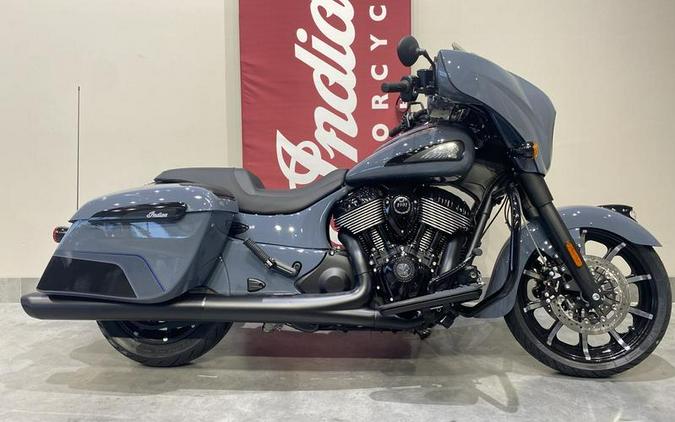 2024 Indian Motorcycle® Chieftain® Dark Horse® w/Powerband Audio Pkg Icon Stealth Gray Azure